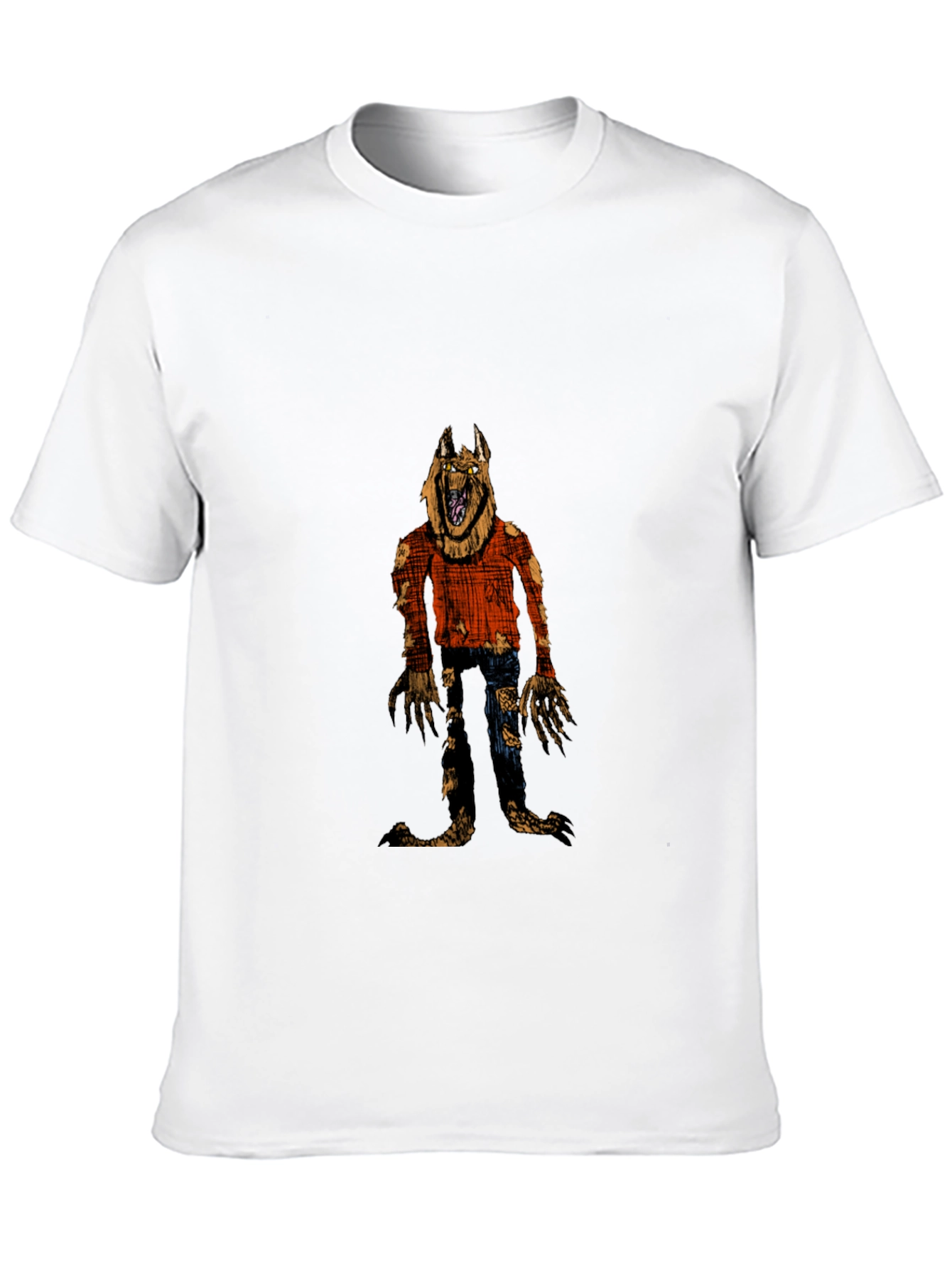 Werewolf Graphic Black T-Shirt