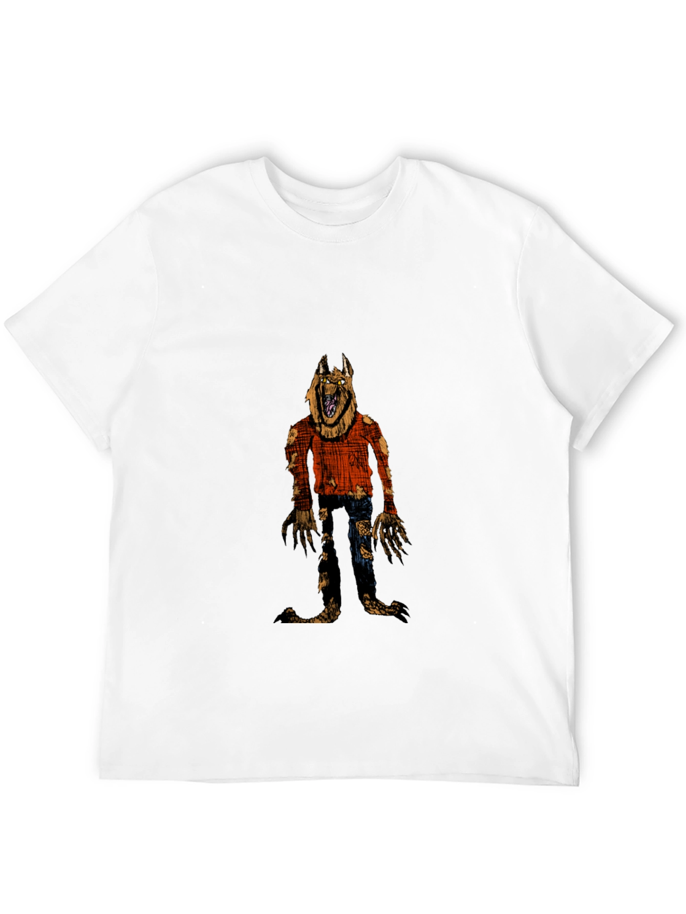 Werewolf Graphic Black T-Shirt