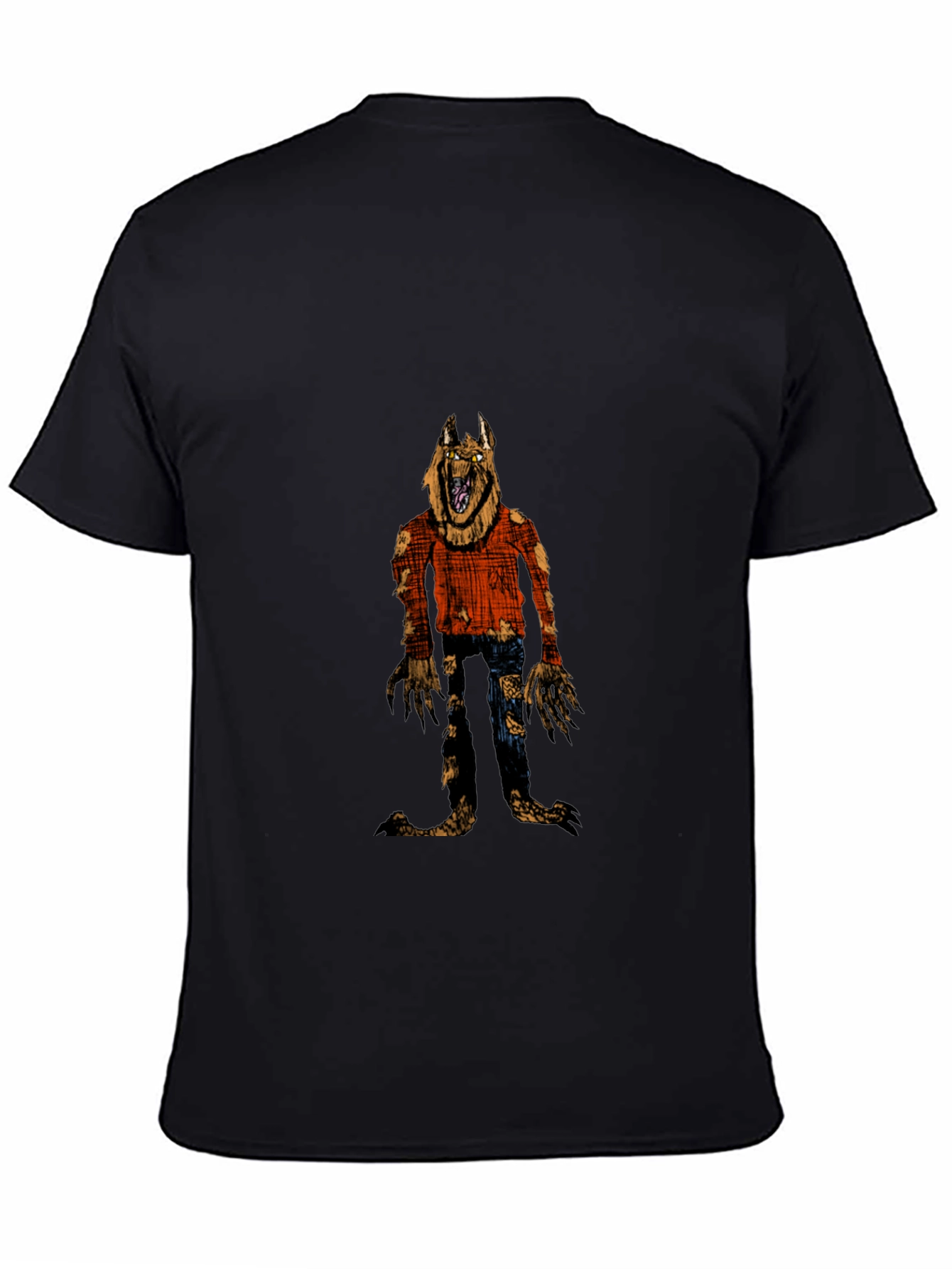 Werewolf Graphic Black T-Shirt