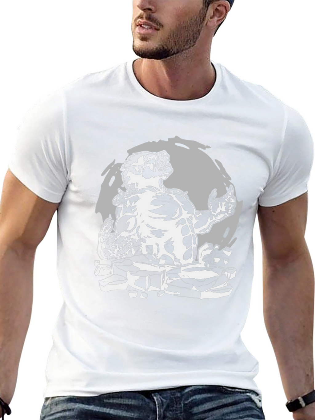 Werewolf Graphic T-Shirt - Black Cotton Tee