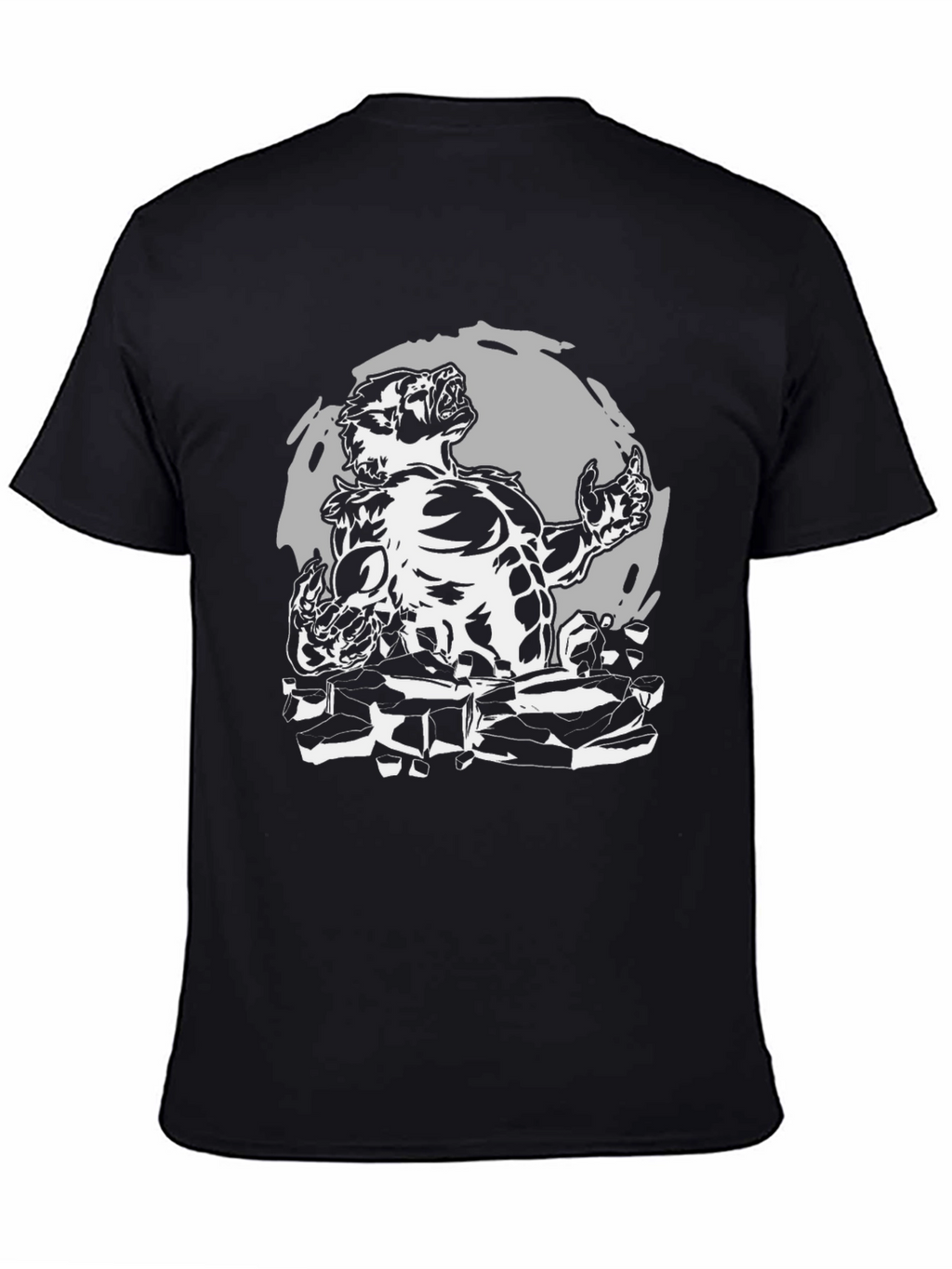 Werewolf Graphic T-Shirt - Black Cotton Tee