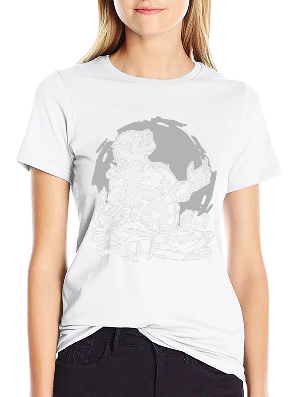 Werewolf Graphic T-Shirt - Black Cotton Tee