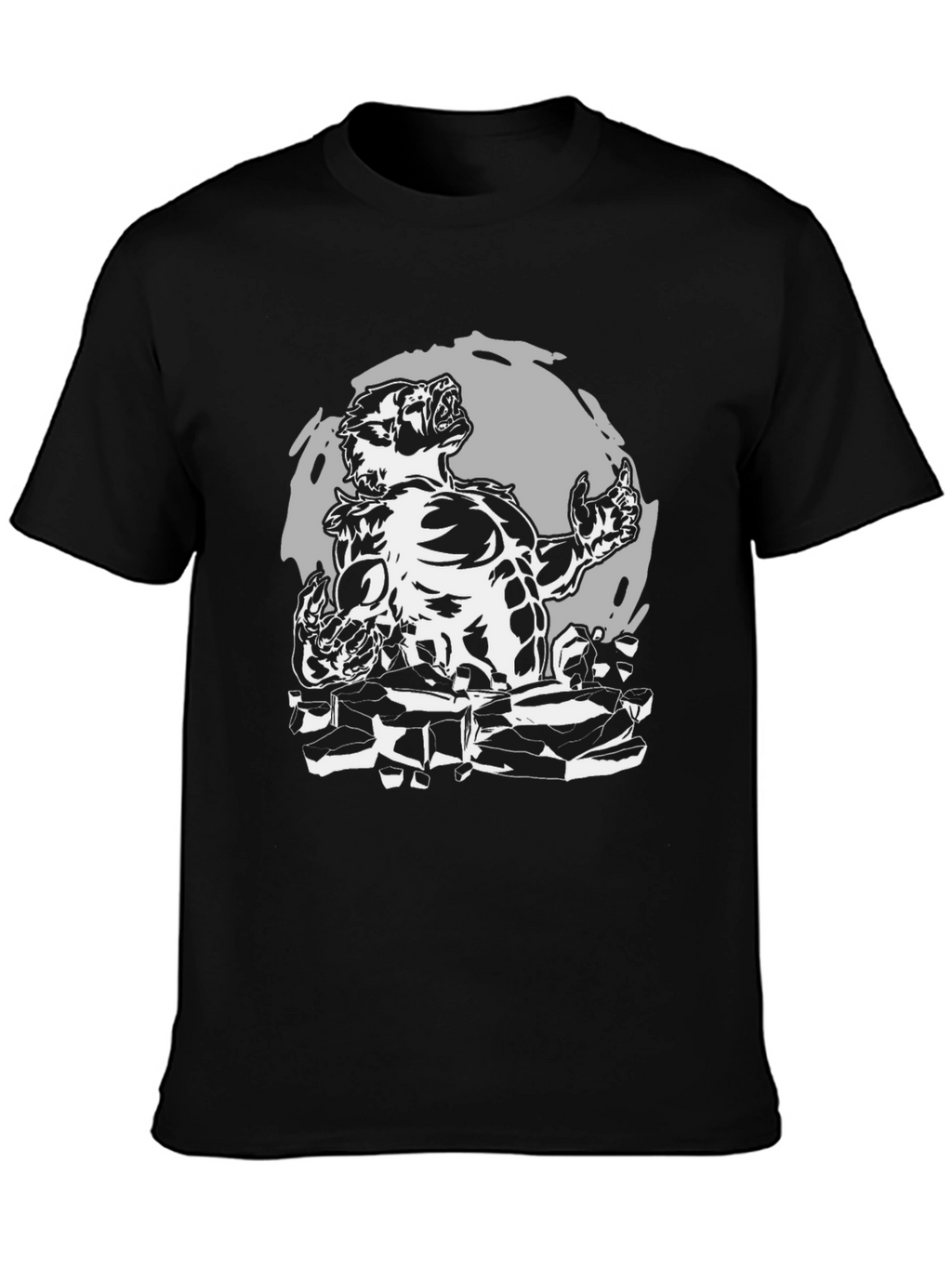 Werewolf Graphic T-Shirt - Black Cotton Tee