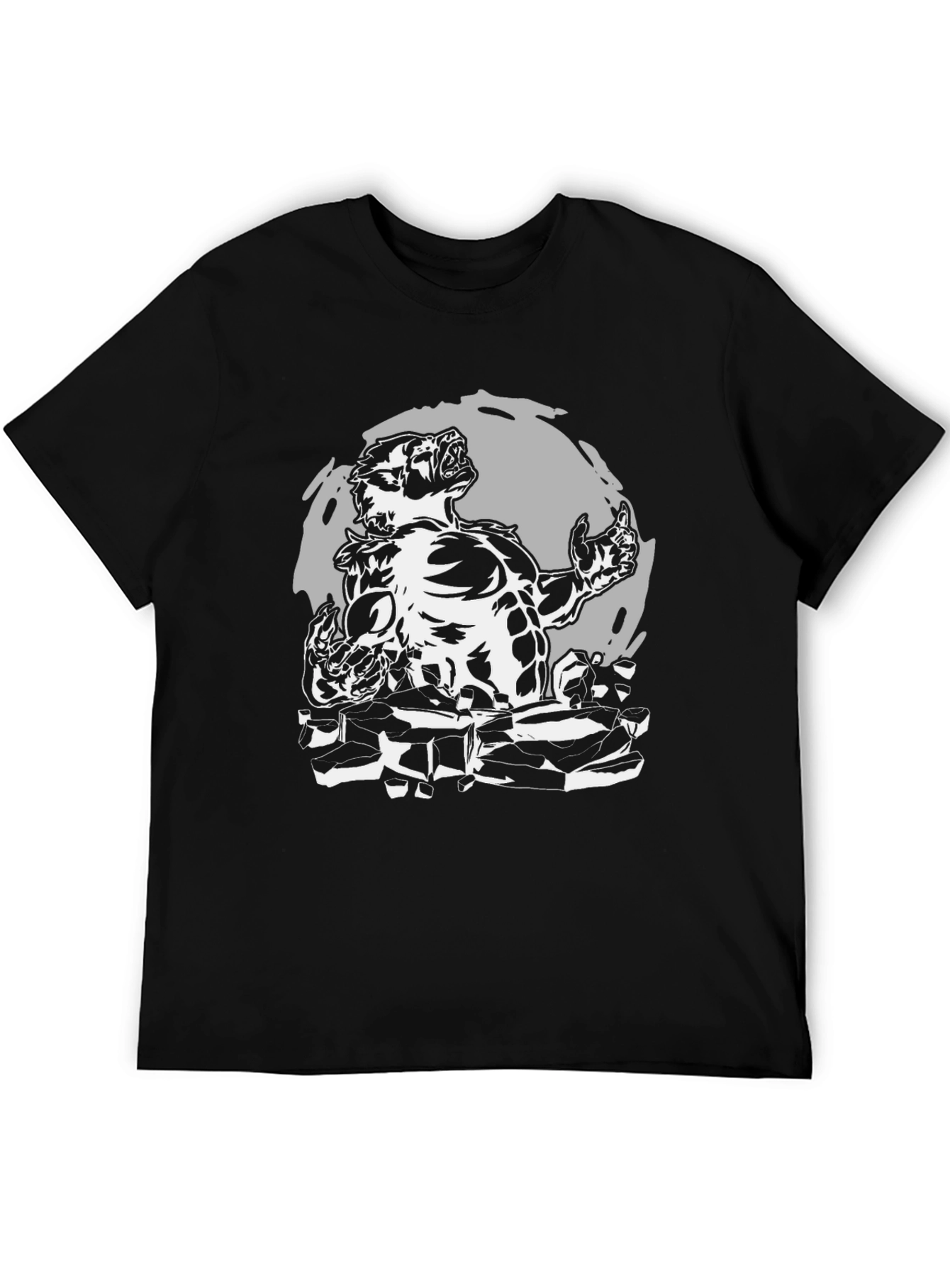 Werewolf Graphic T-Shirt - Black Cotton Tee
