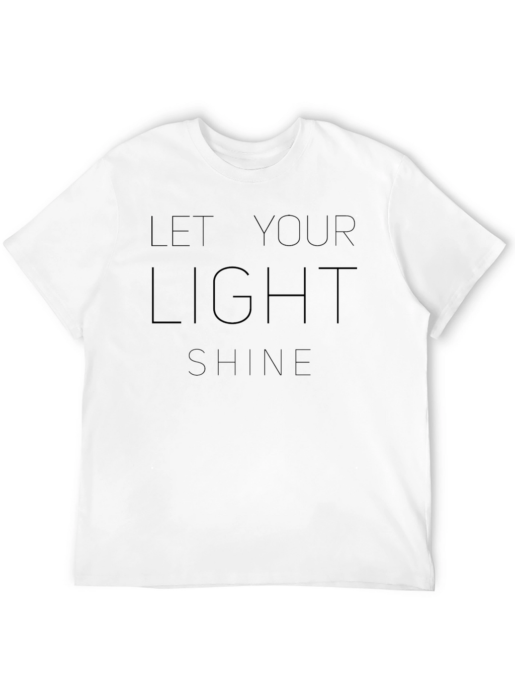 Let Your Light Shine Graphic Tee - Black