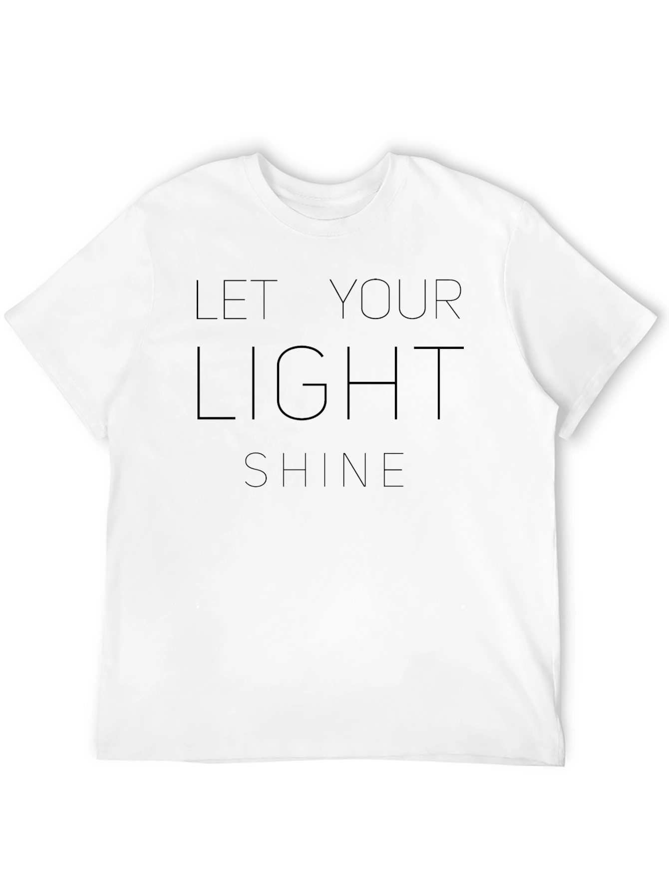 Let Your Light Shine Graphic Tee - Black