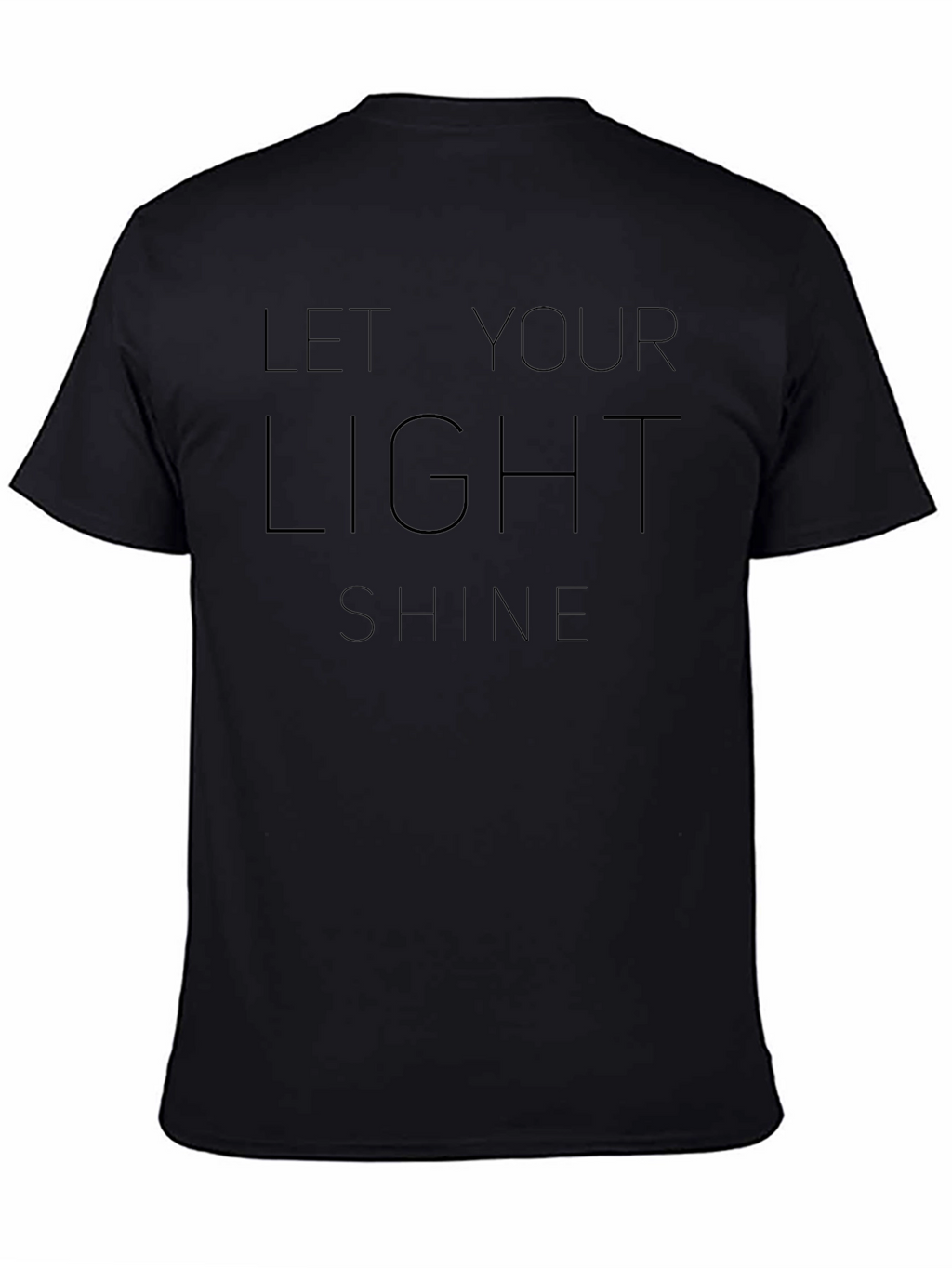 Let Your Light Shine Graphic Tee - Black