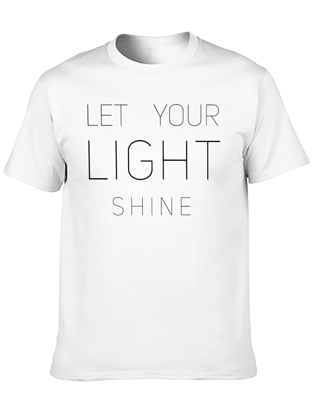 Let Your Light Shine Graphic Tee - Black