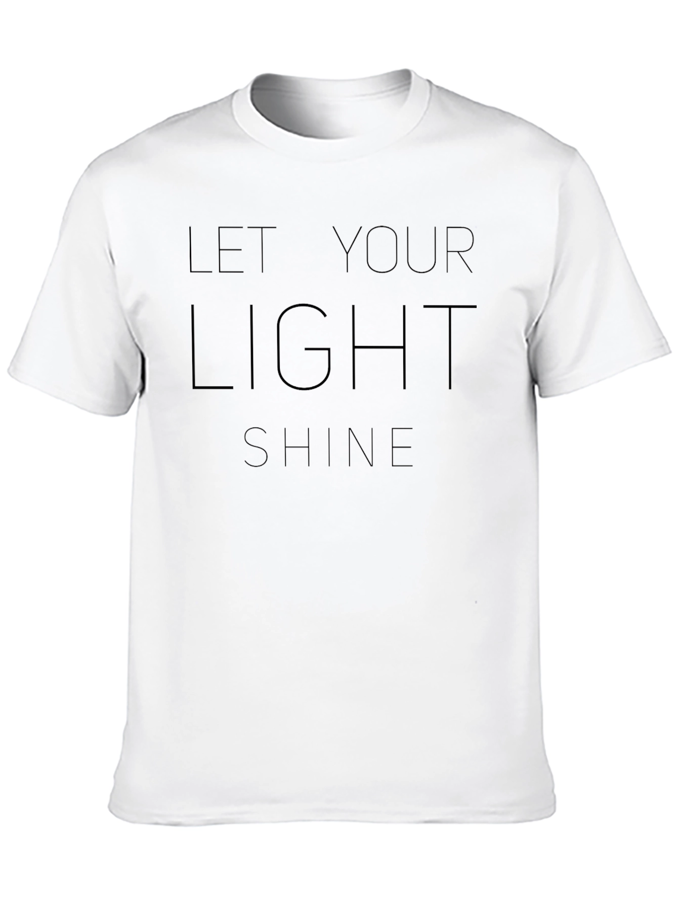 Let Your Light Shine Graphic Tee - Black
