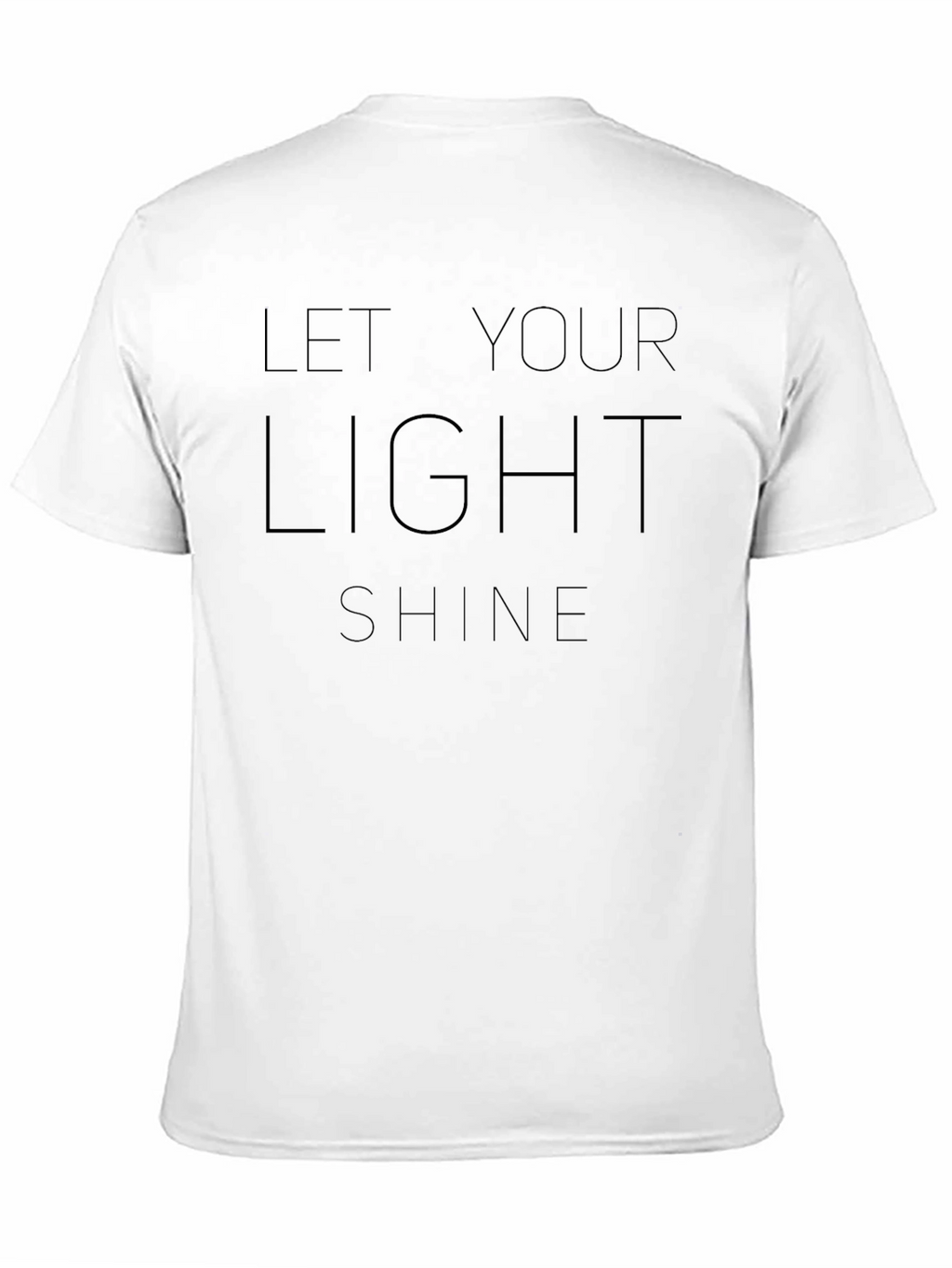 Let Your Light Shine Graphic Tee - Black