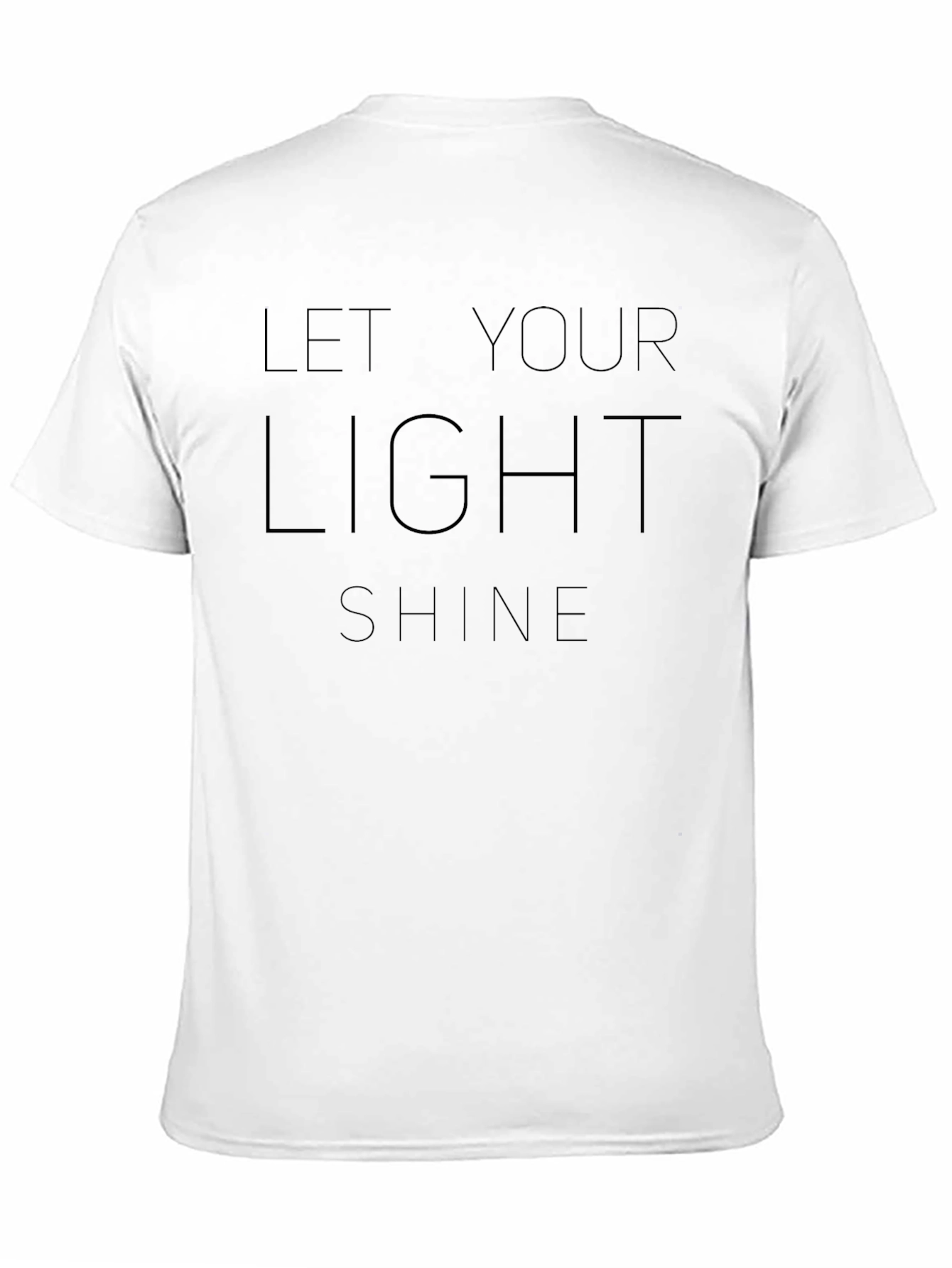 Let Your Light Shine Graphic Tee - Black