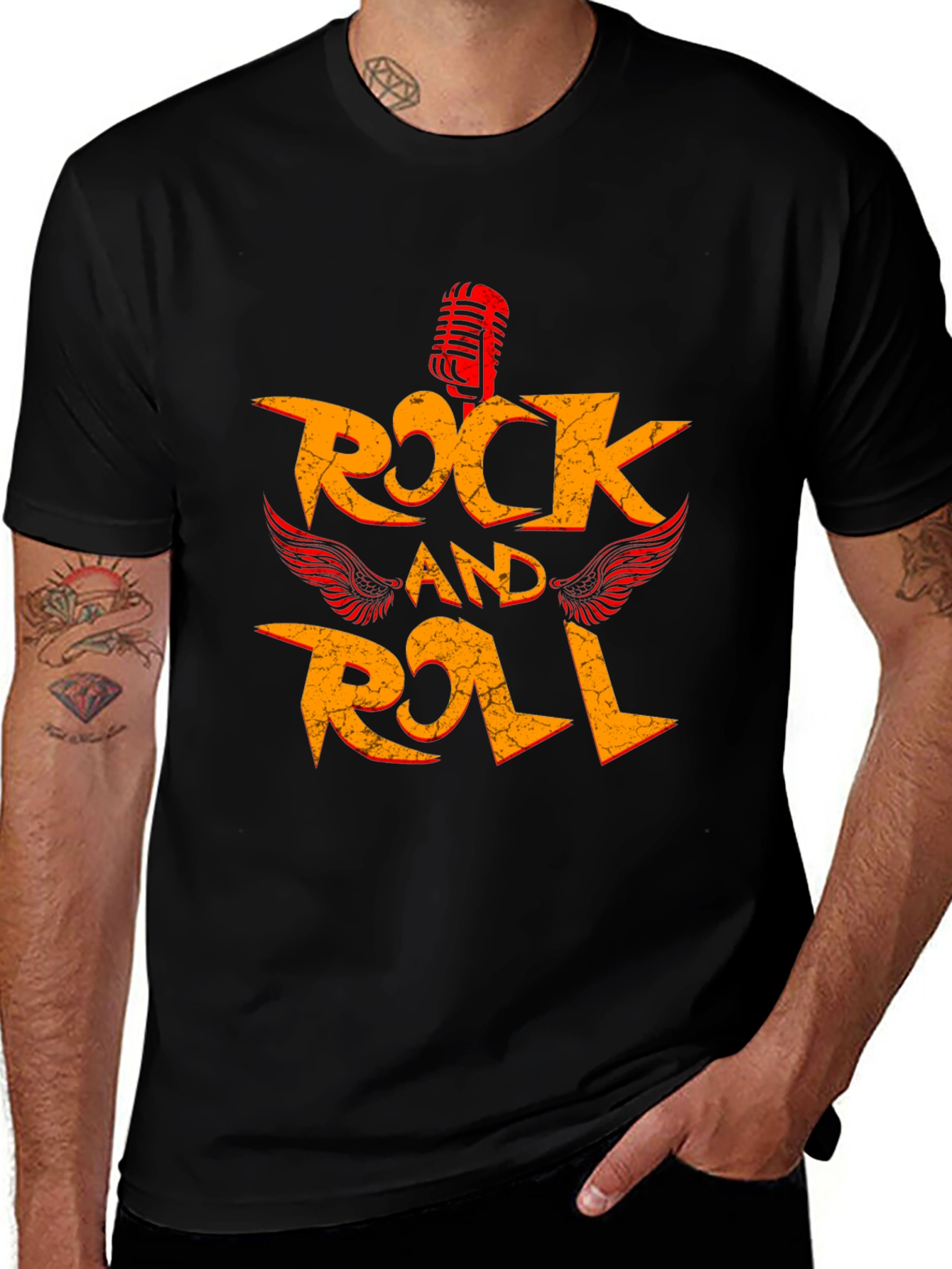 Rock and Roll Graphic Tee - Vintage Style