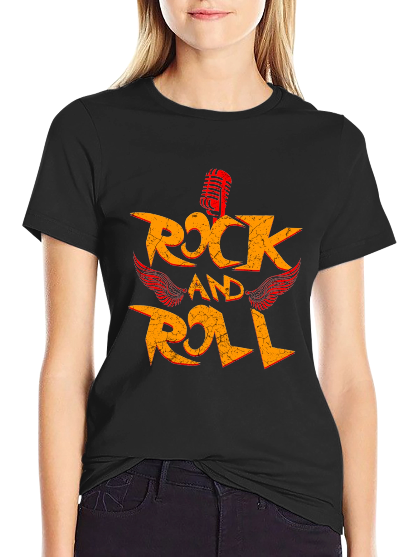 Rock and Roll Graphic Tee - Vintage Style