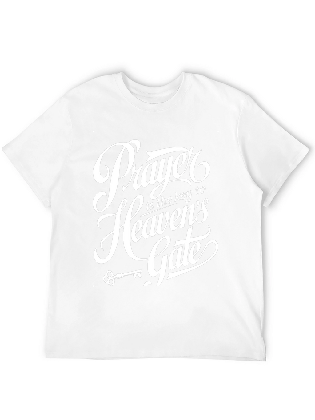 Prayer is Key Graphic Tee - Black