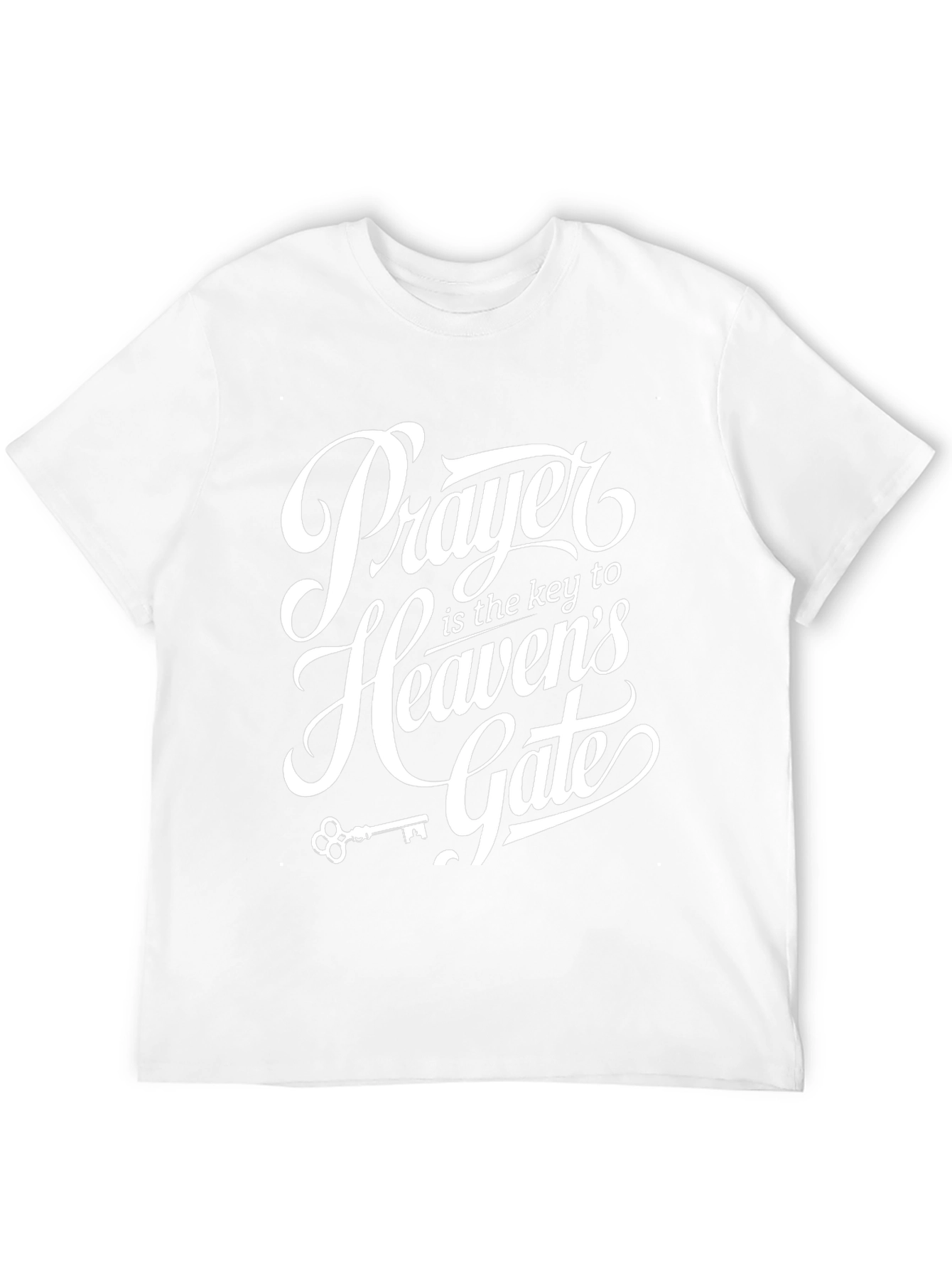 Prayer is Key Graphic Tee - Black