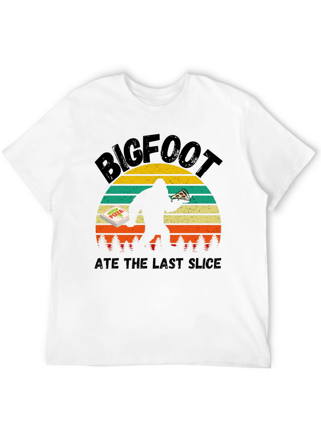 Bigfoot Pizza T-Shirt - Ate the Last Slice