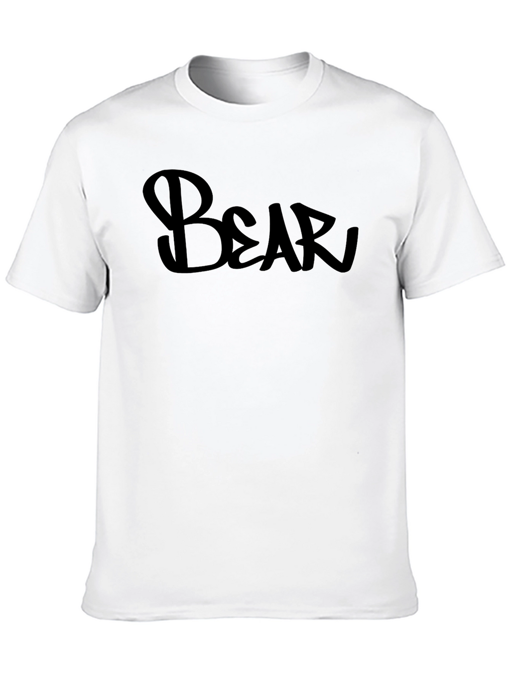 Bold Bear Graphic Print Black T-Shirt
