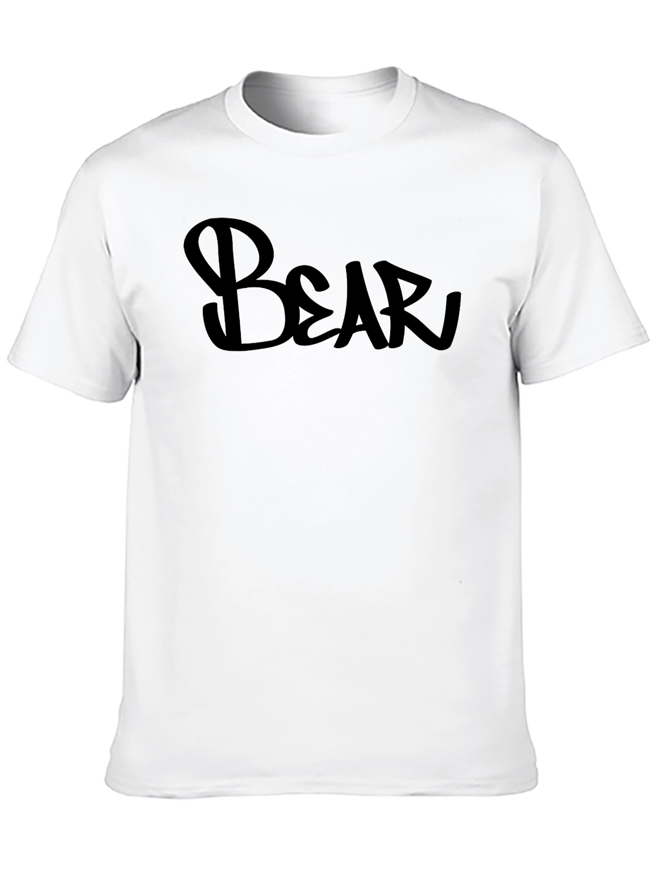 Bold Bear Graphic Print Black T-Shirt