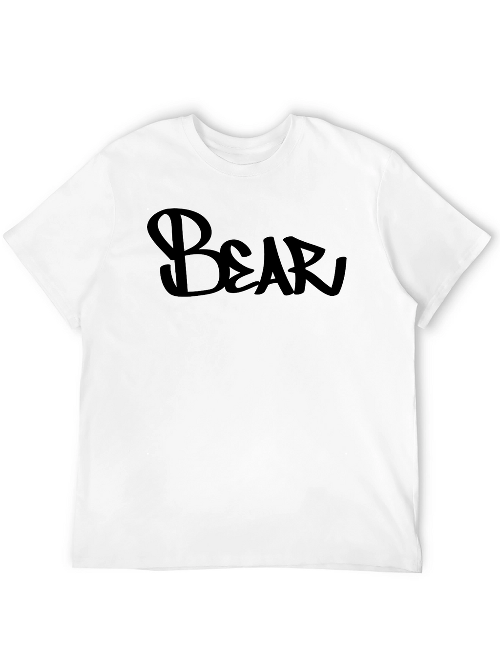 Bold Bear Graphic Print Black T-Shirt