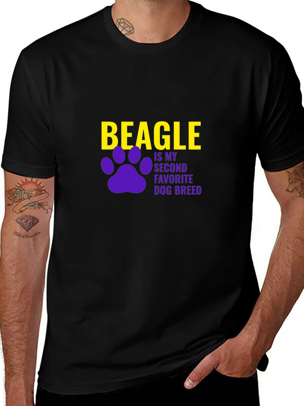 Beagle Dog Breed Black T-Shirt