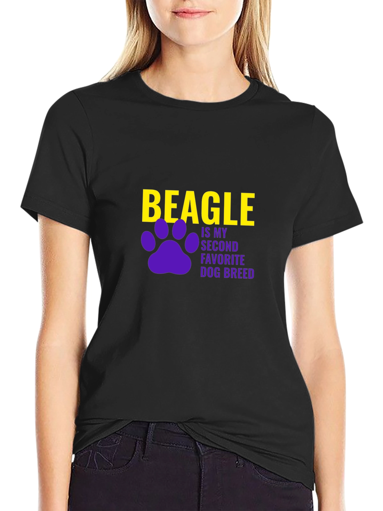 Beagle Dog Breed Black T-Shirt
