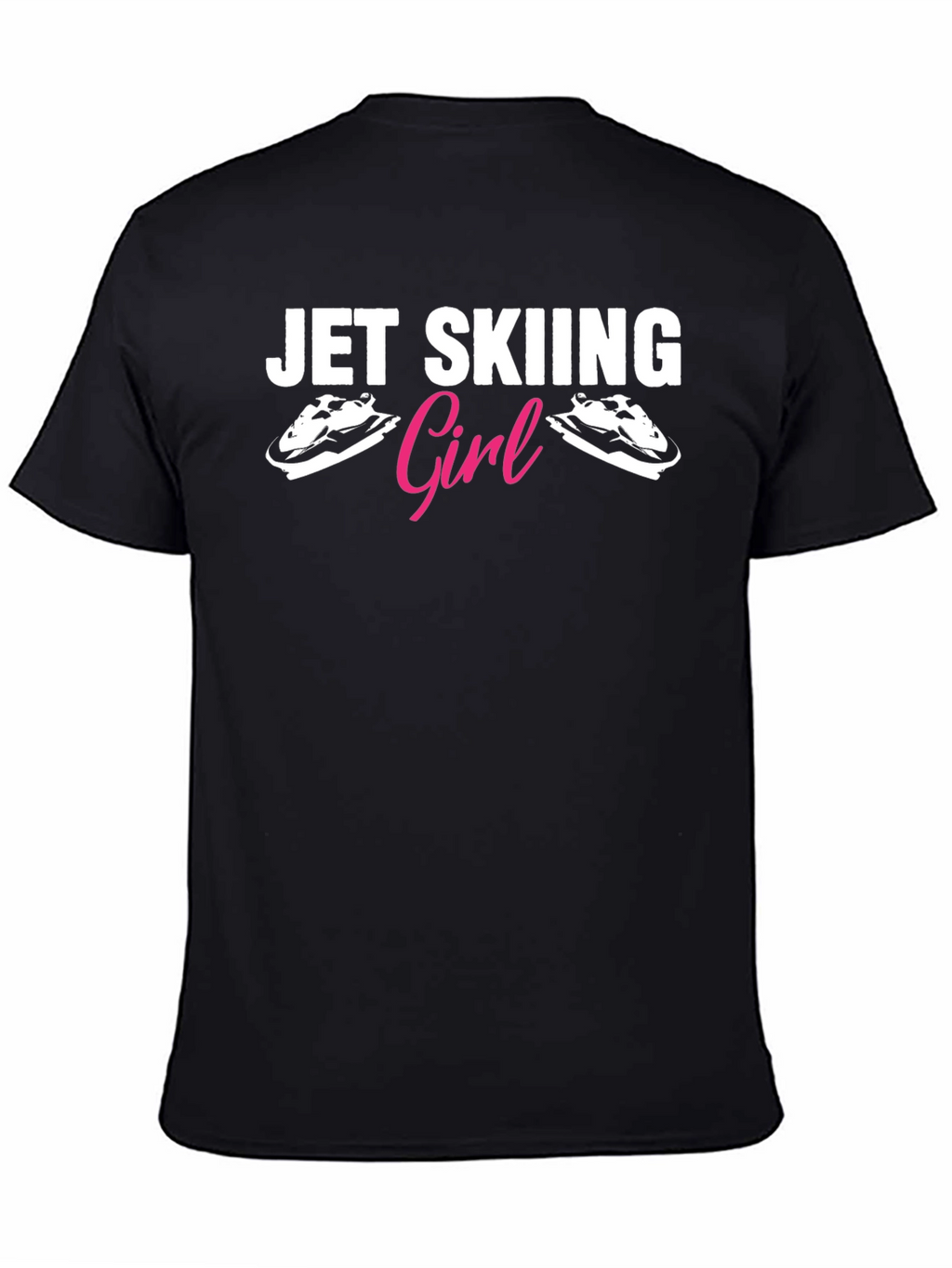 Jet Skiing Girl T-Shirt Black