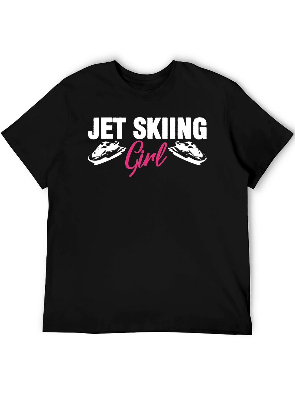 Jet Skiing Girl T-Shirt Black