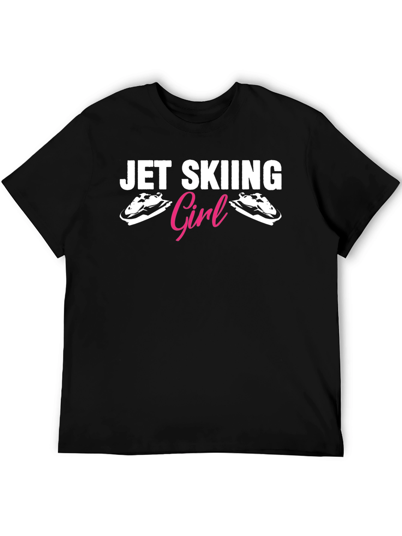 Jet Skiing Girl T-Shirt Black