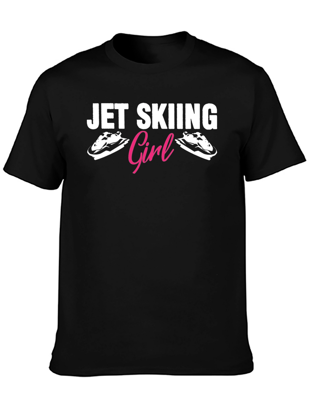 Jet Skiing Girl T-Shirt Black