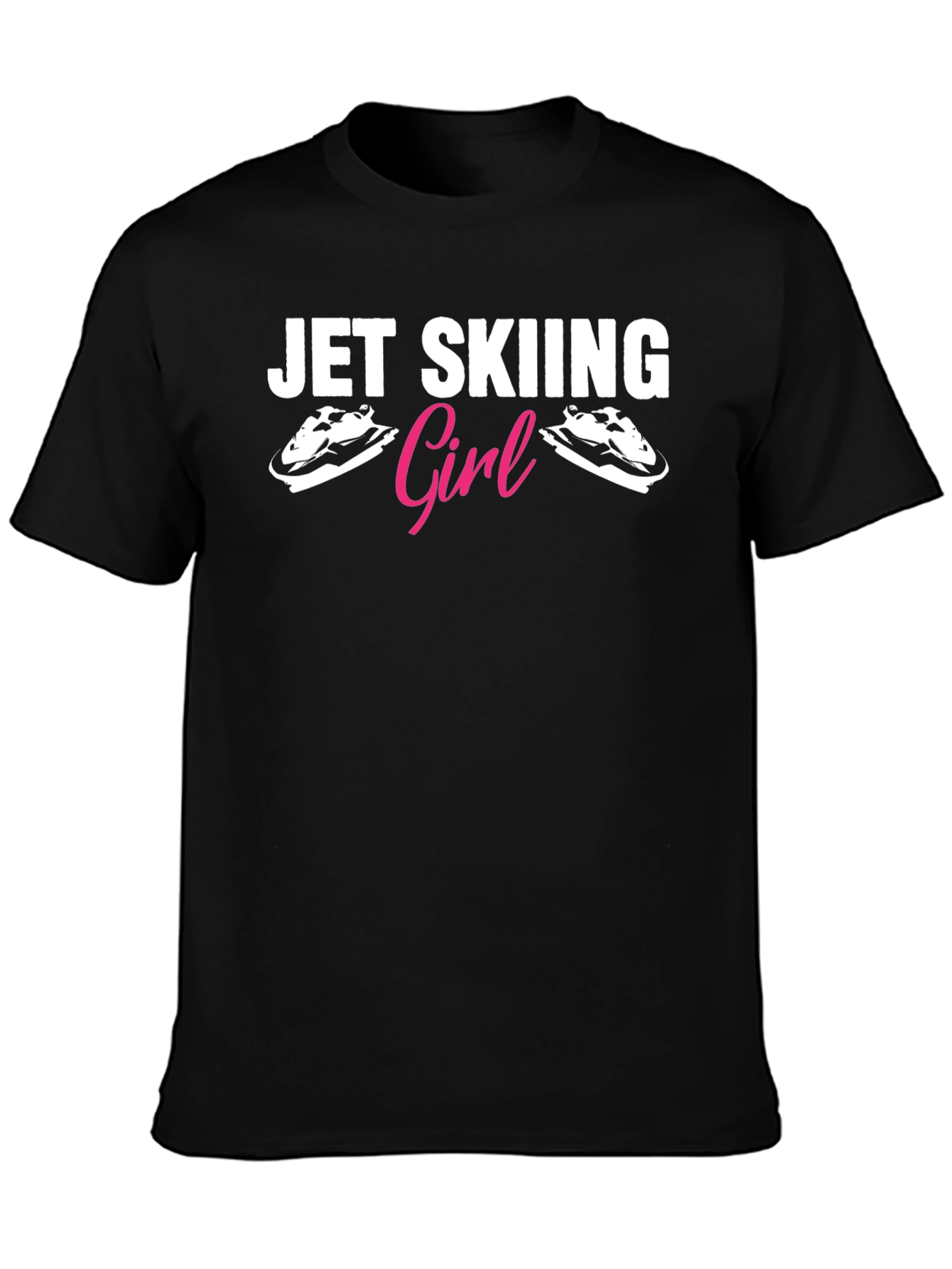Jet Skiing Girl T-Shirt Black