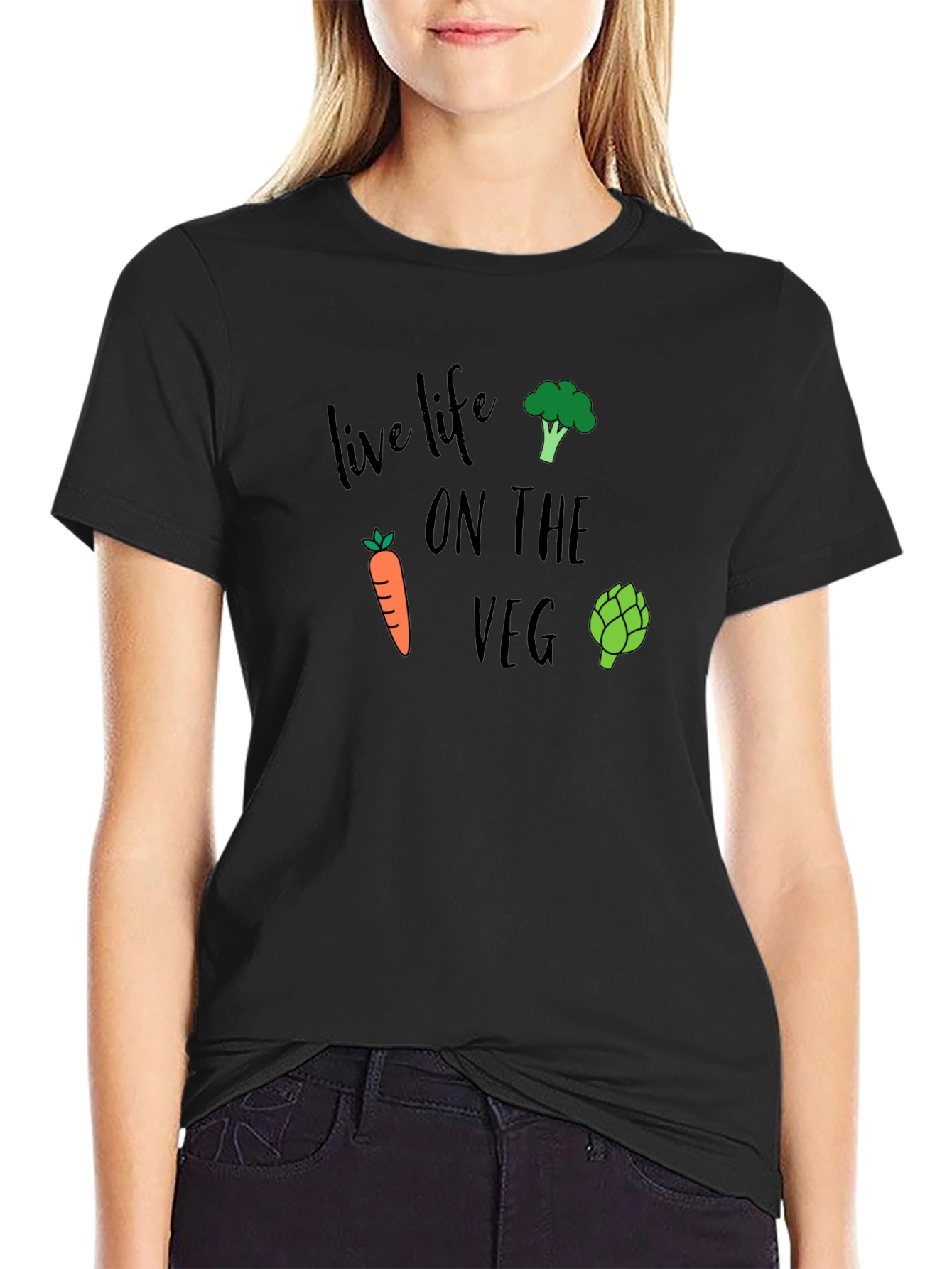 Live Life on the Veg T-Shirt - Vegan Graphic Tee