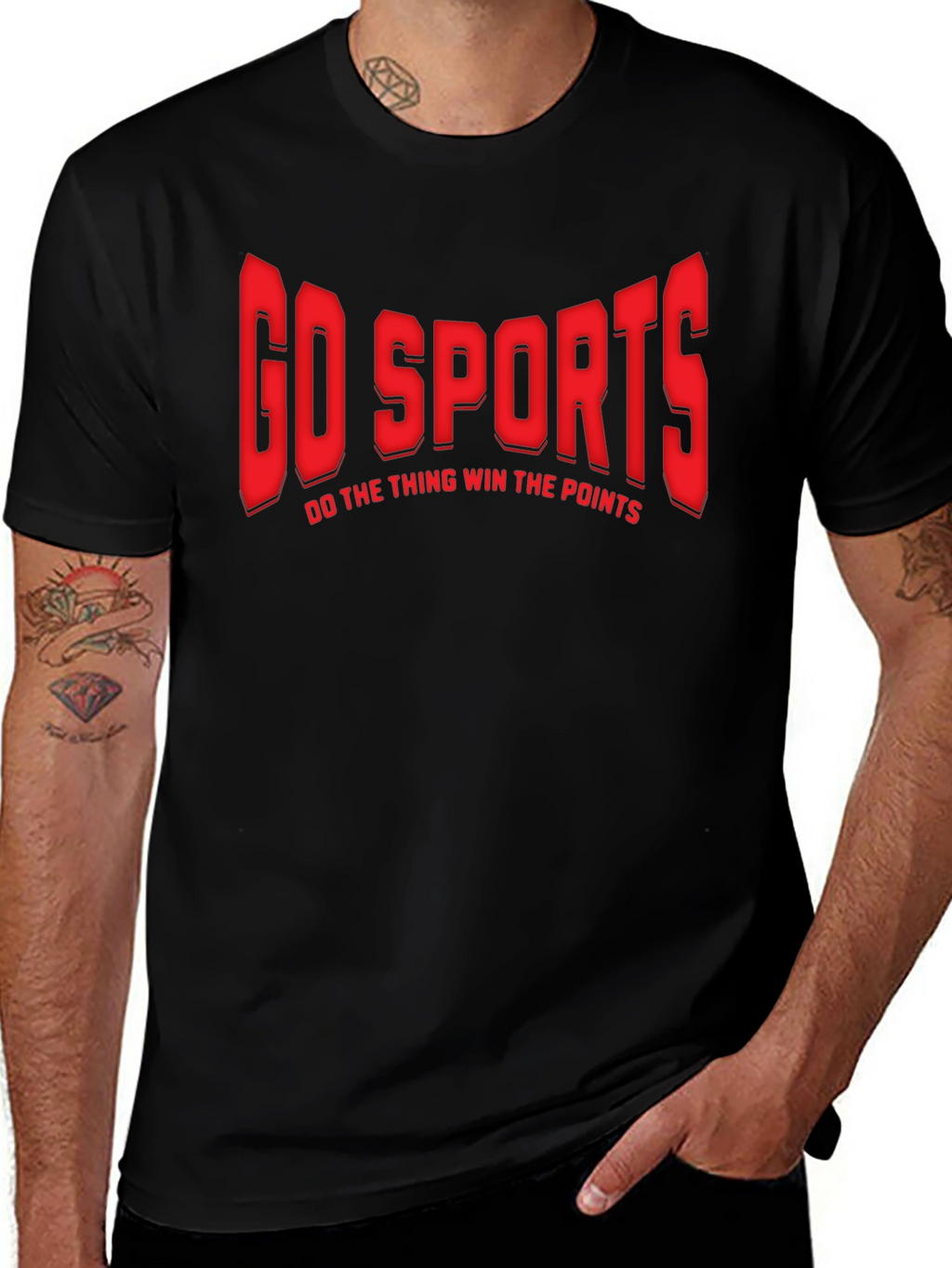 Go Sports Graphic T-Shirt - Funny Slogan Tee