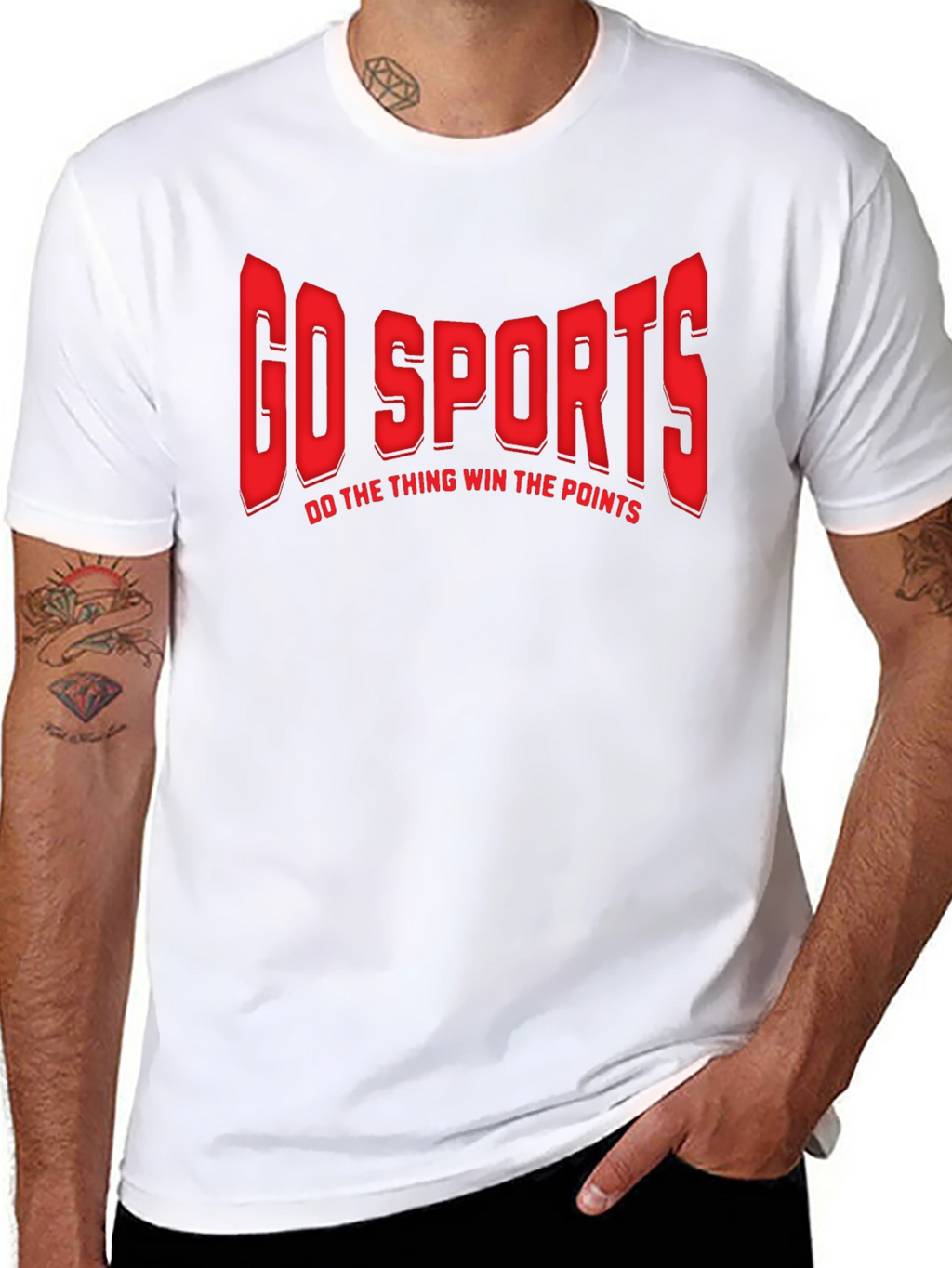 Go Sports Graphic T-Shirt - Funny Slogan Tee
