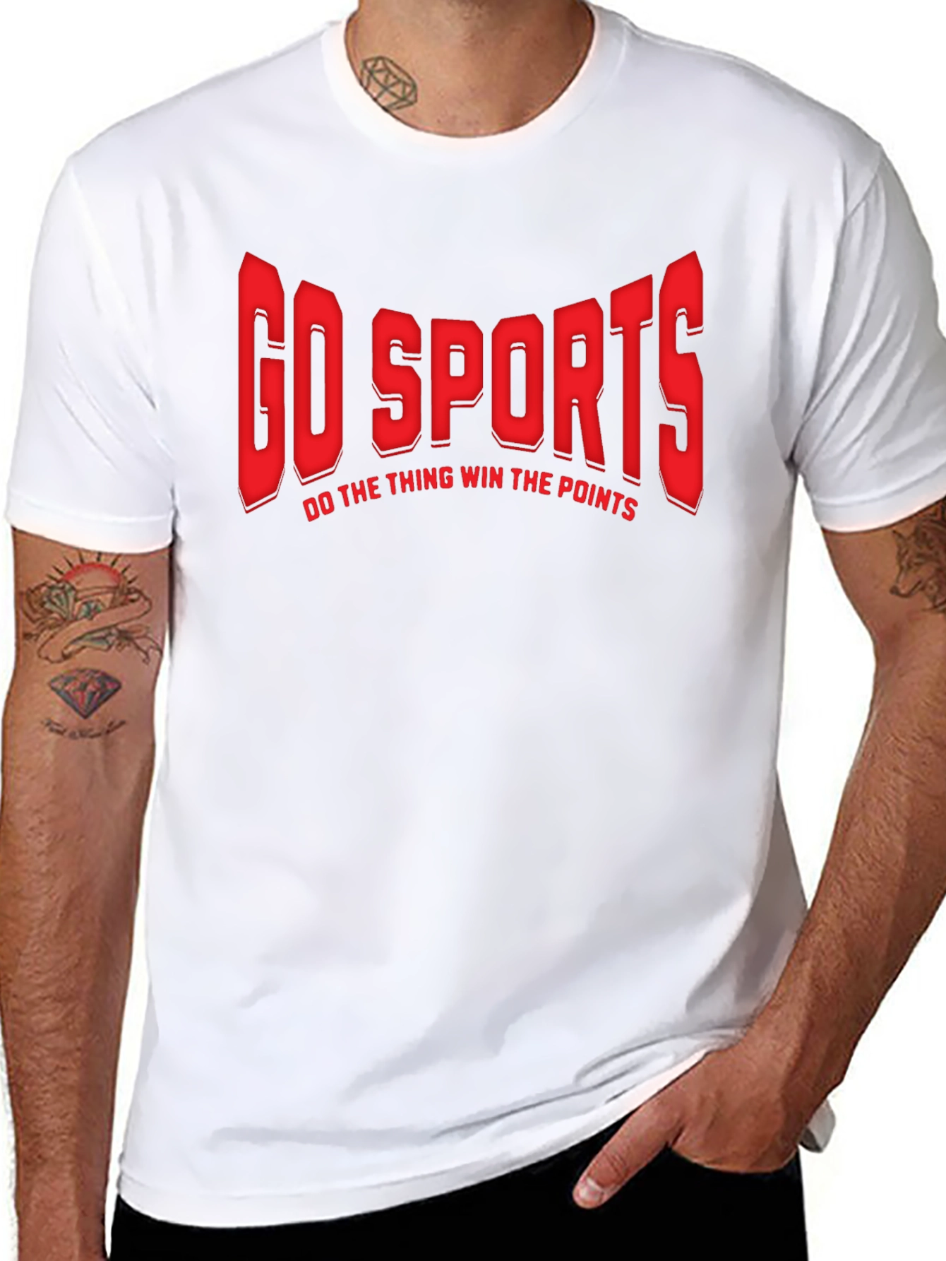 Go Sports Graphic T-Shirt - Funny Slogan Tee