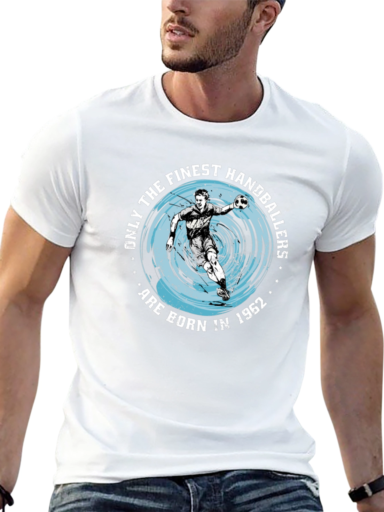 Finest Handballers Born in 1962 Black T-Shirt