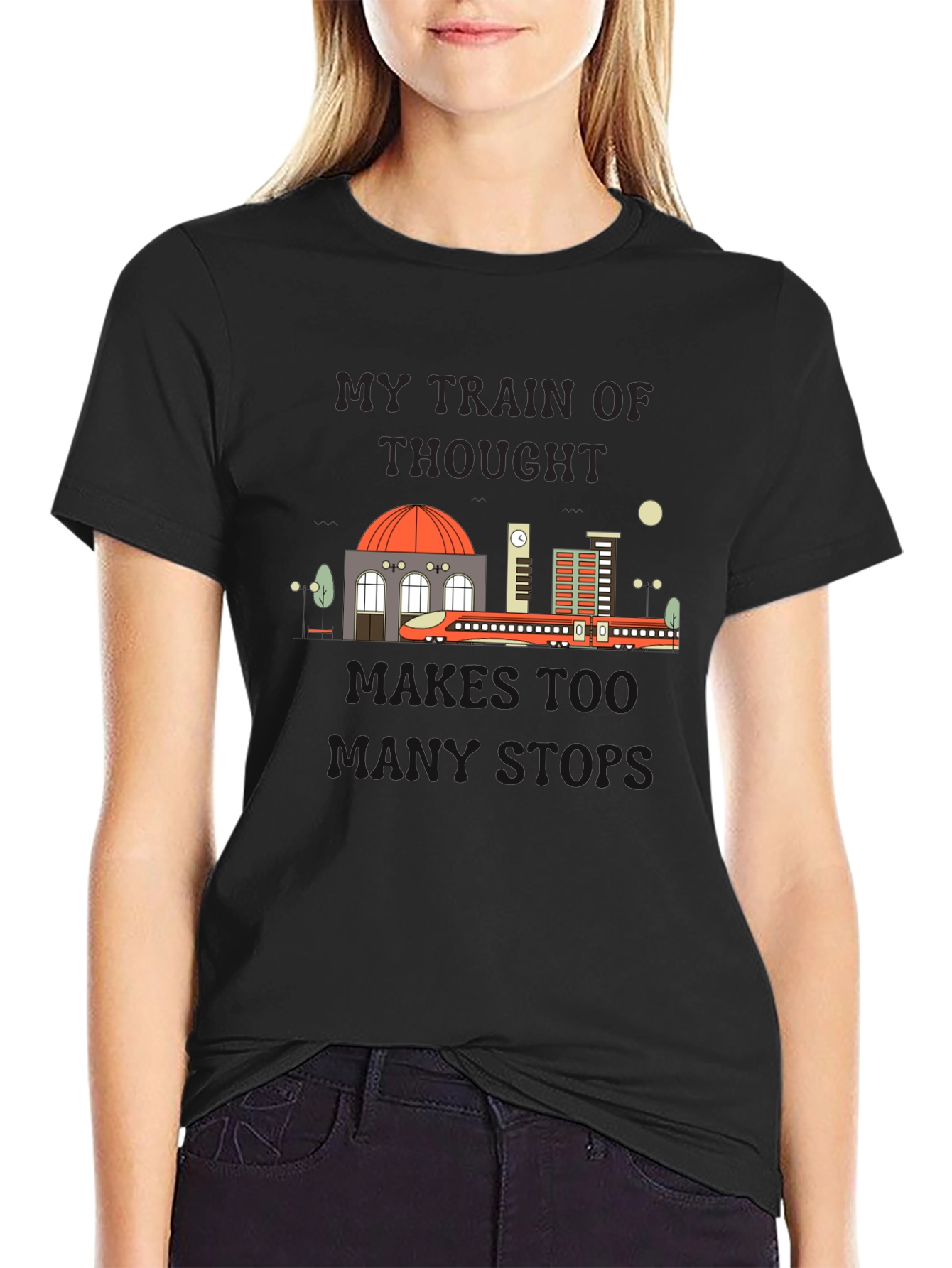 My Train Of Thought Runs Too T-Shirt