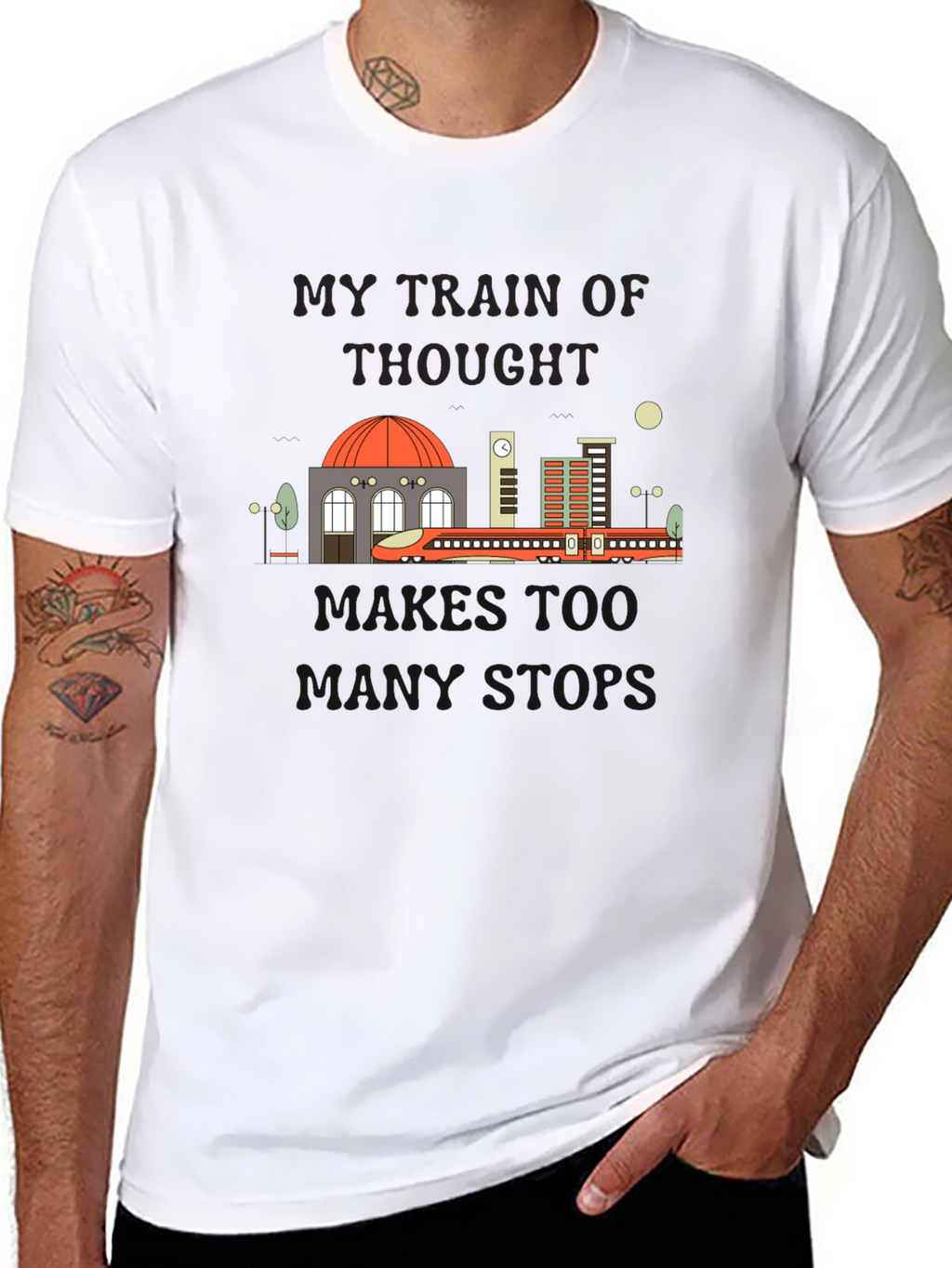 My Train Of Thought Runs Too T-Shirt