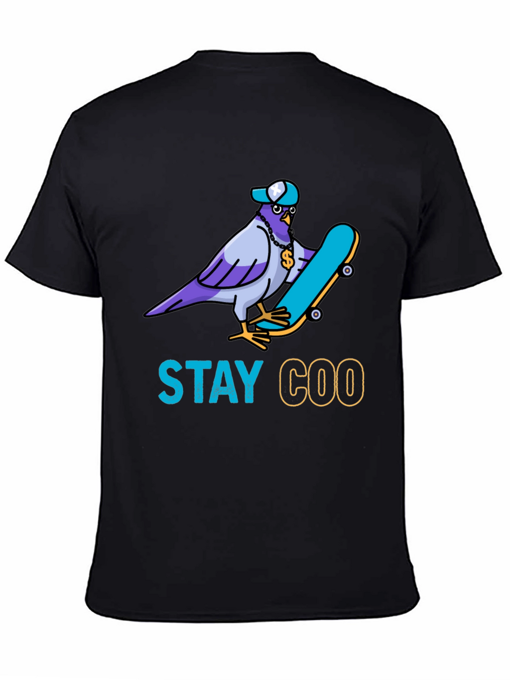 Stay Coo T-Shirt - Skater Pigeon Graphic Tee