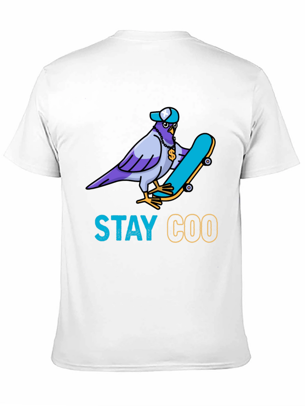 Stay Coo T-Shirt - Skater Pigeon Graphic Tee