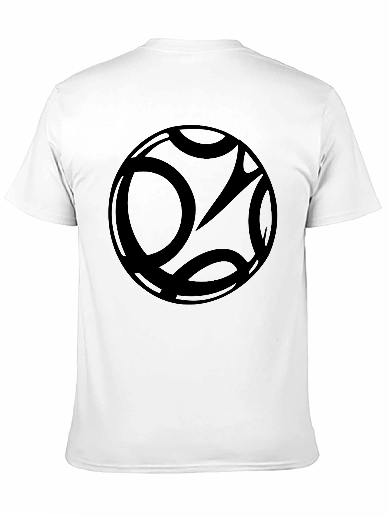 Abstract Graphic Black T-Shirt