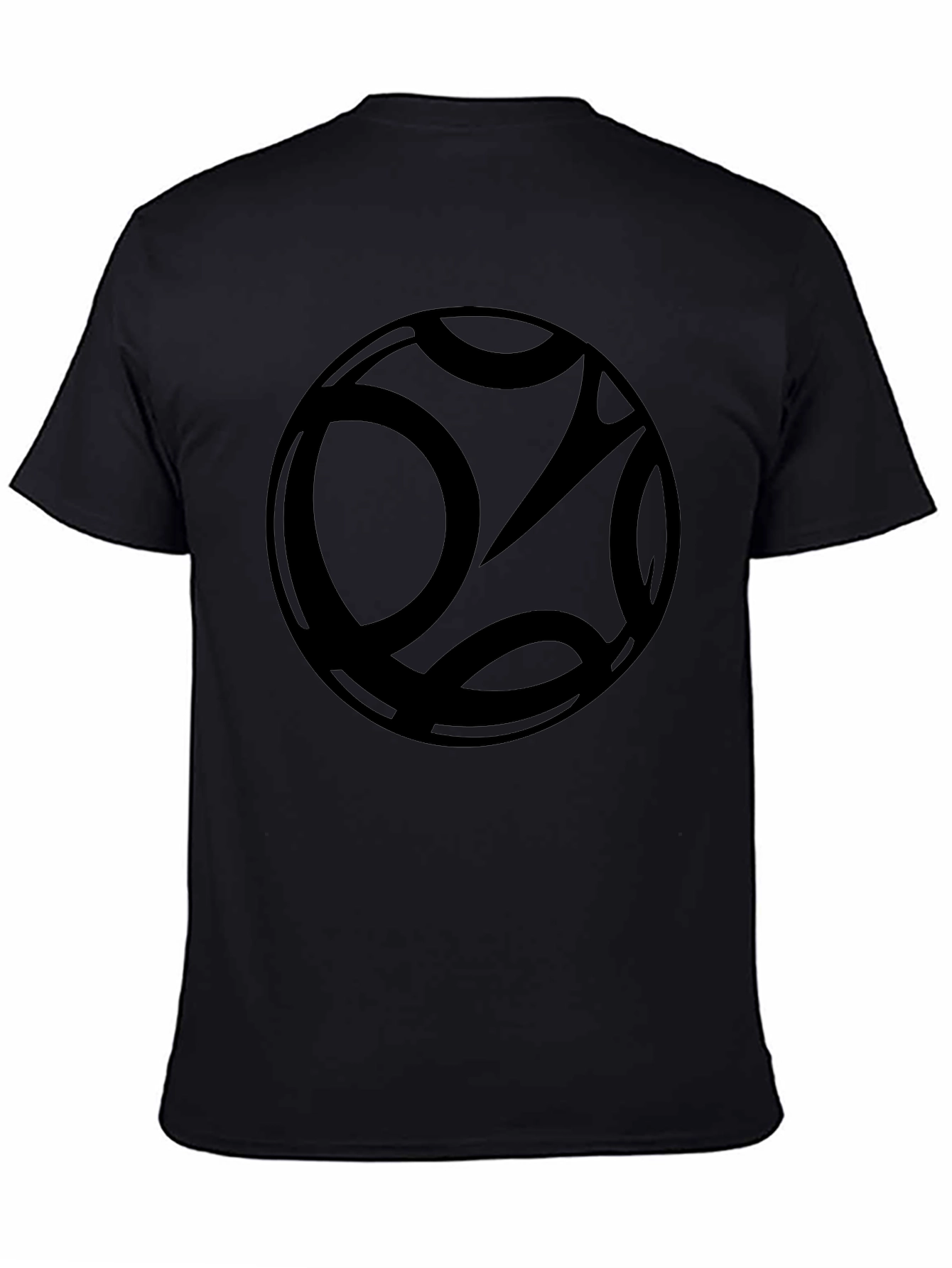 Abstract Graphic Black T-Shirt