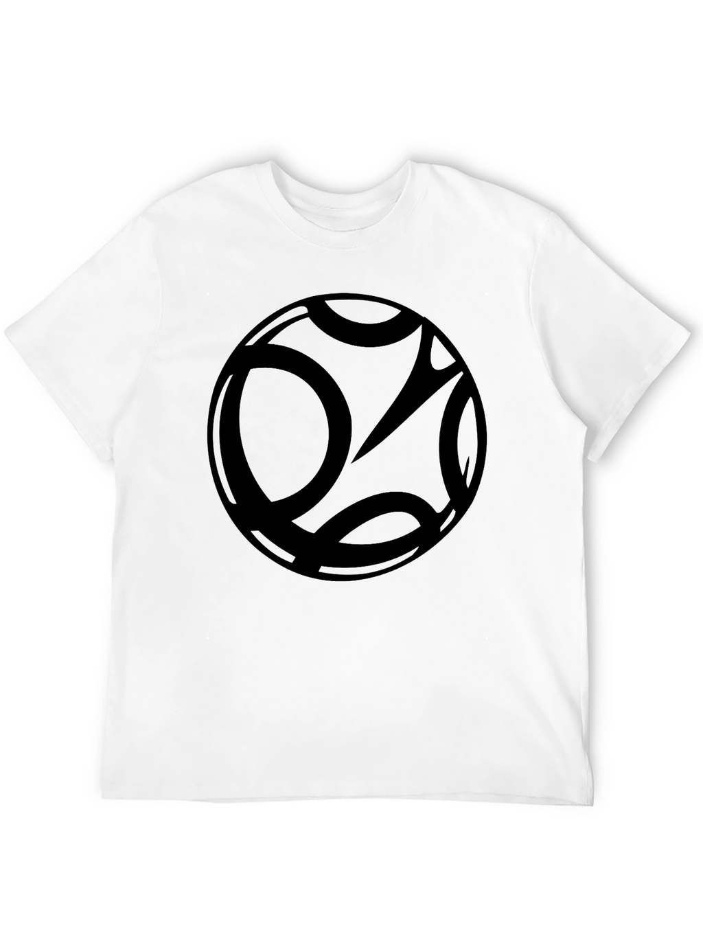 Abstract Graphic Black T-Shirt