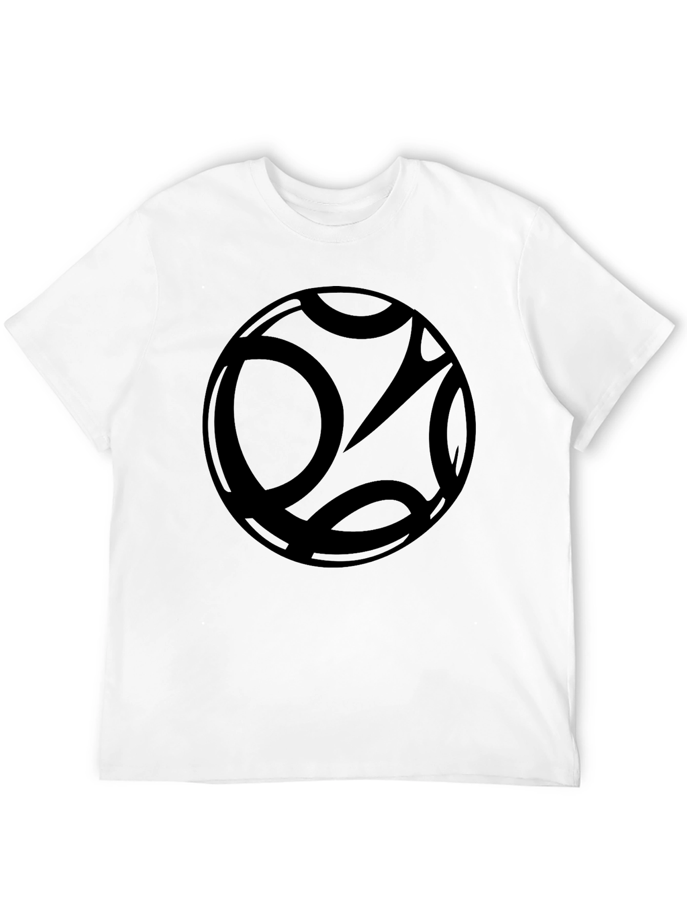 Abstract Graphic Black T-Shirt