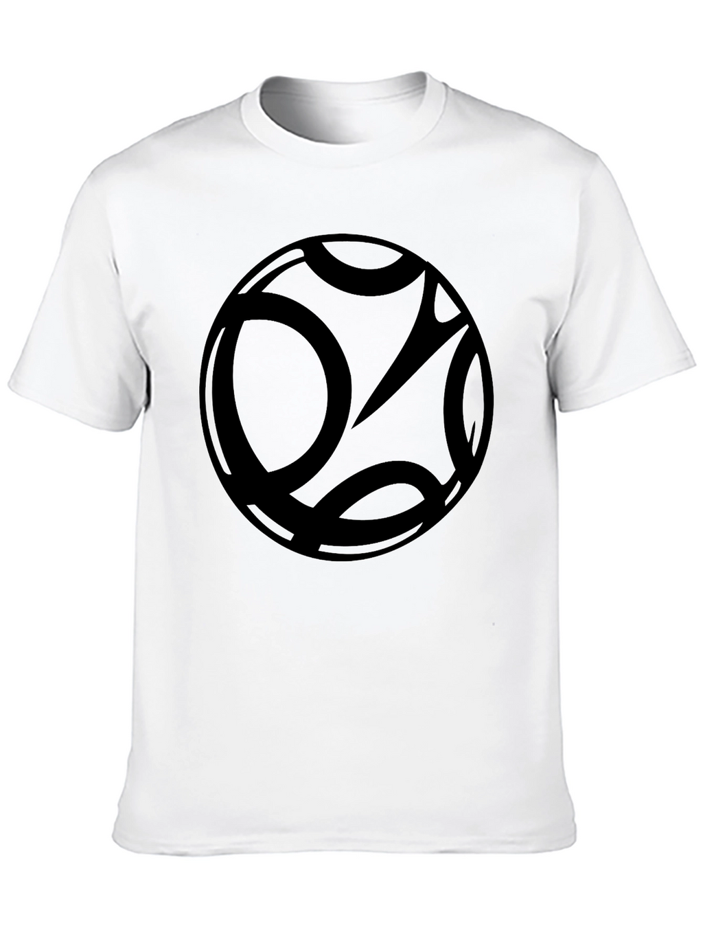 Abstract Graphic Black T-Shirt