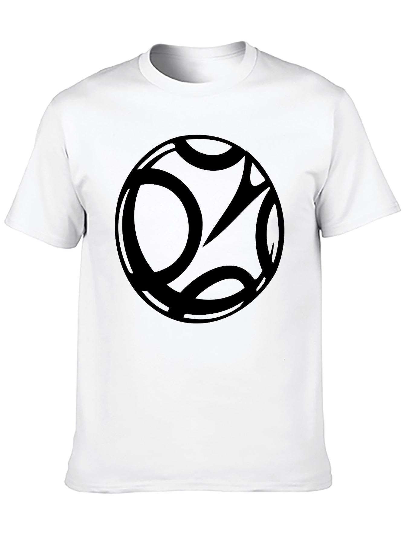 Abstract Graphic Black T-Shirt