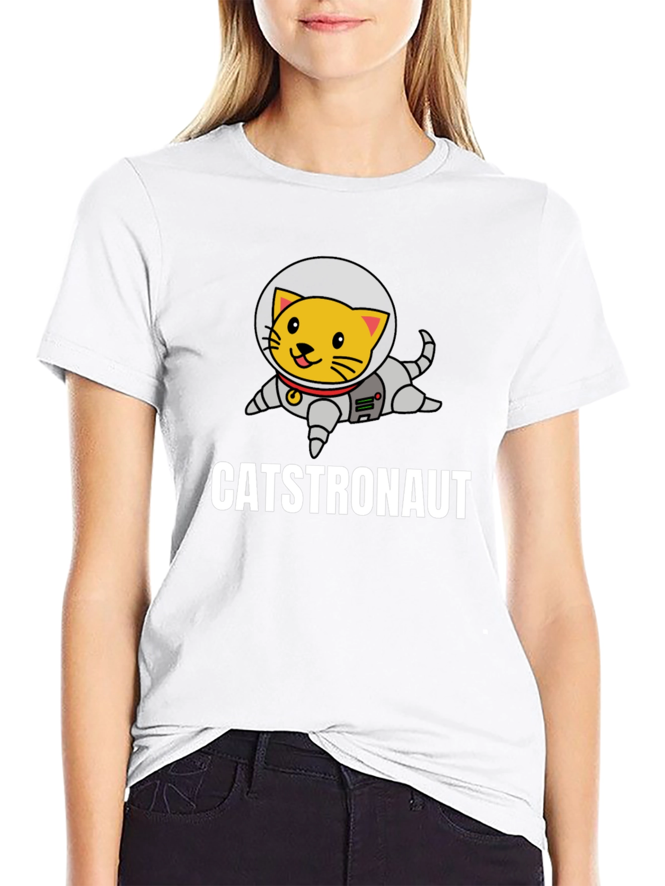 Catstronaut T-Shirt: Funny Space Cat Graphic Tee