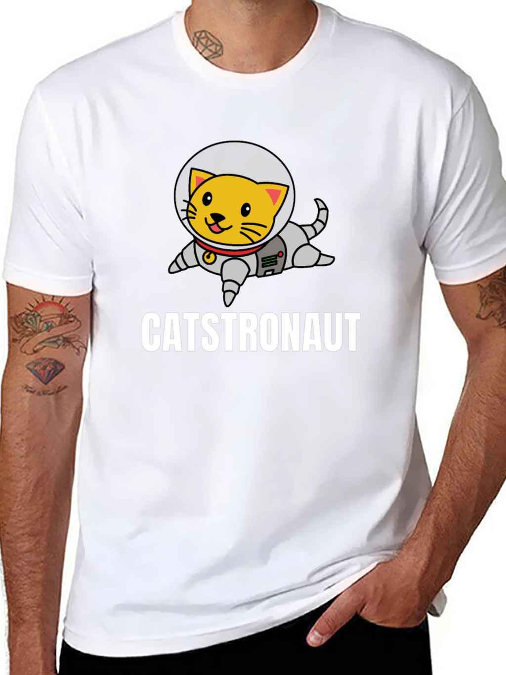 Catstronaut T-Shirt: Funny Space Cat Graphic Tee