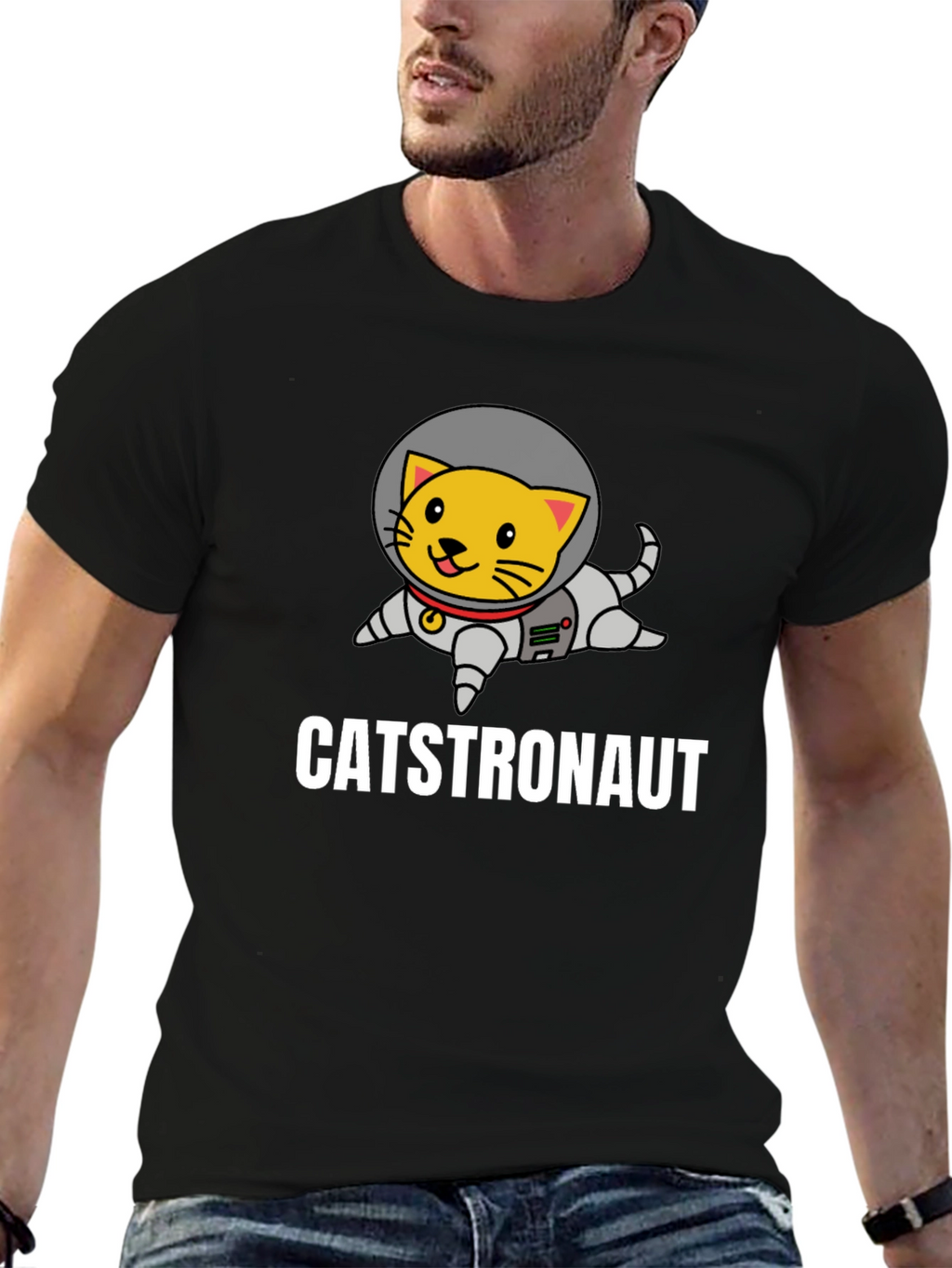 Catstronaut T-Shirt: Funny Space Cat Graphic Tee