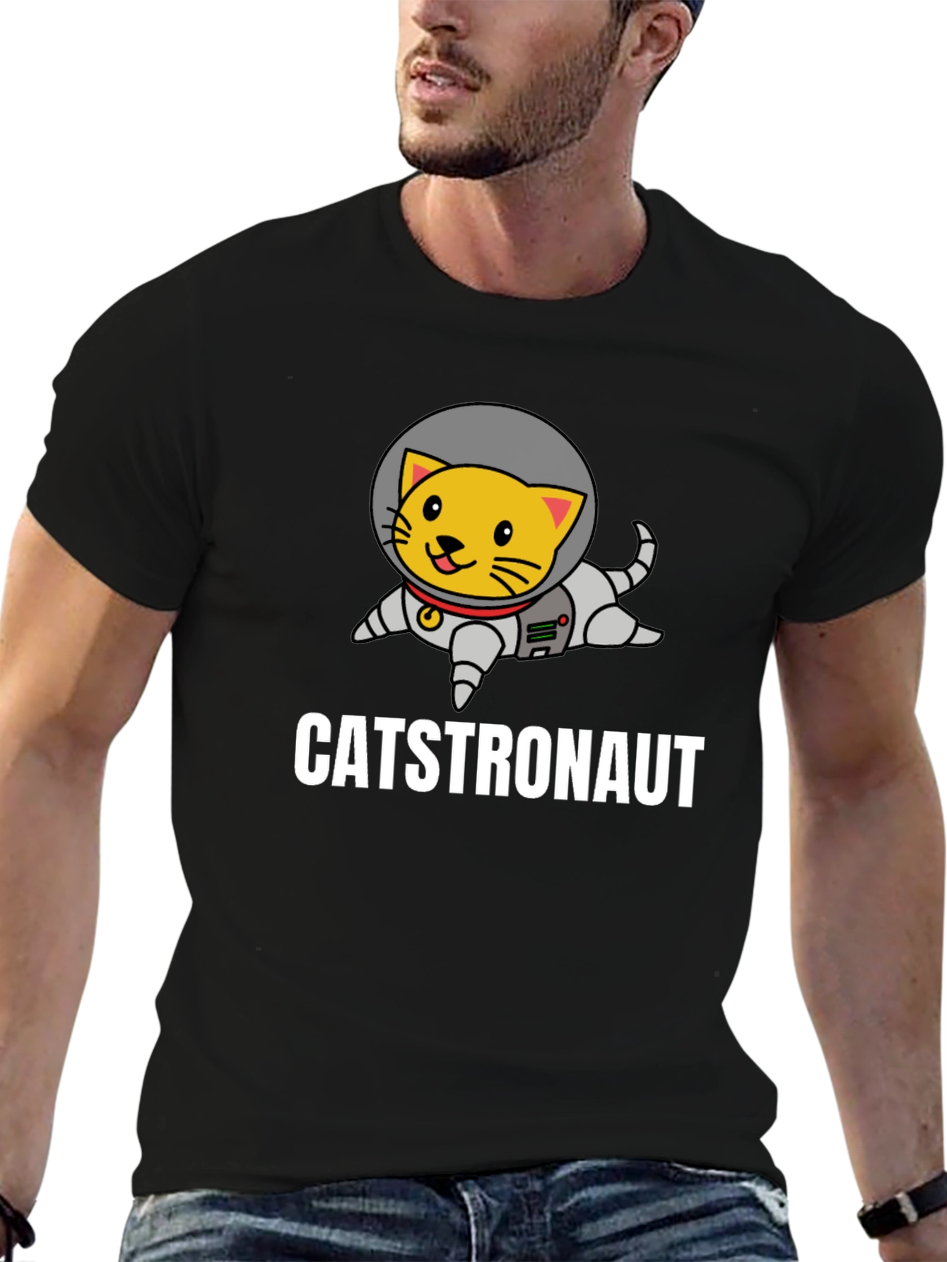 Catstronaut T-Shirt: Funny Space Cat Graphic Tee