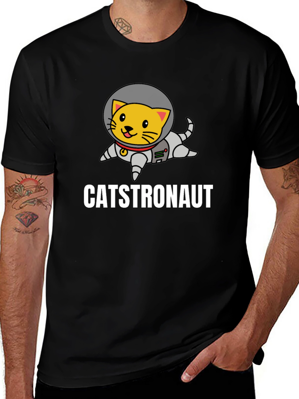 Catstronaut T-Shirt: Funny Space Cat Graphic Tee